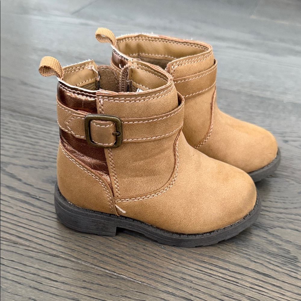 Carter's Tan Kids Boots with Buckle
